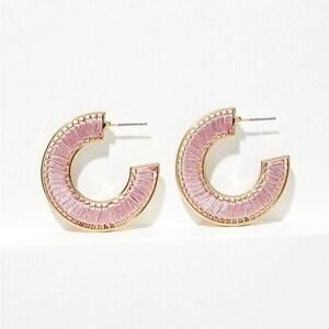 LOFT Fabric Hoop Earrings